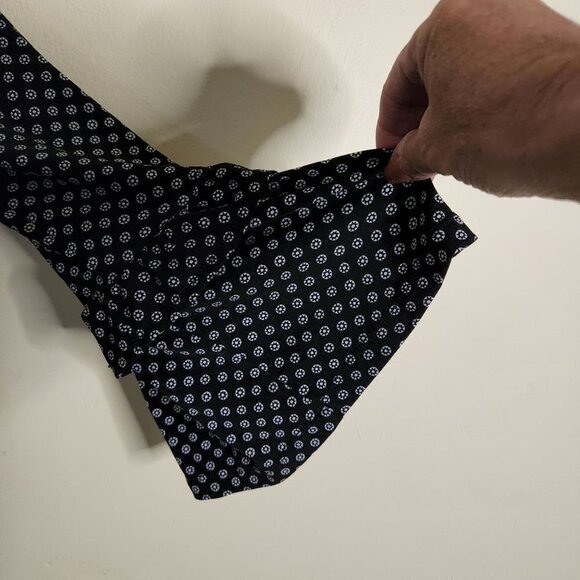 Michael Michael Kors Black White Floral Dot Border Sheath Dress Size XS - Picture 4 of 6